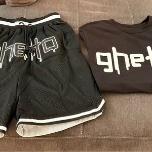 Black Athletic Men's Shorts